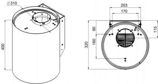 Kapak muri MAAN ELBA MINI WPB 431, e bardhë