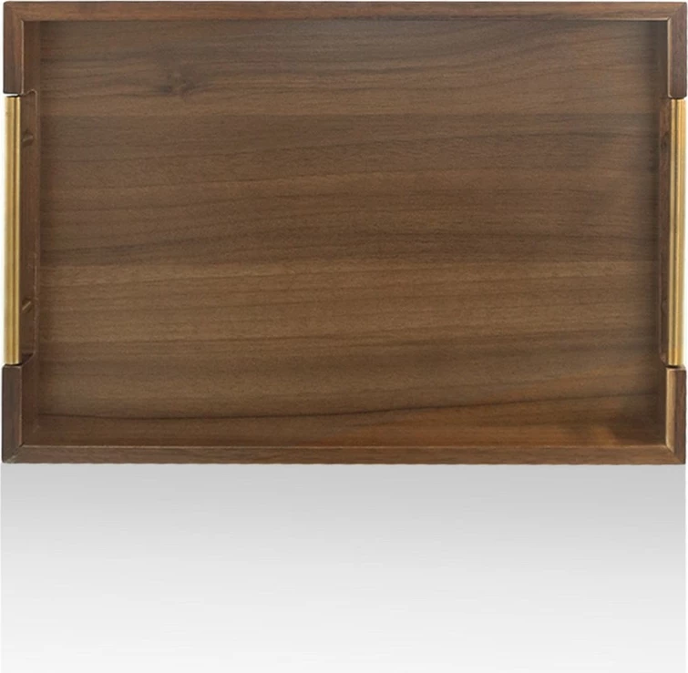 Tabaka druri Hermia, NTR0044, ngjyrë druri/bezhë, 38x26x5cm