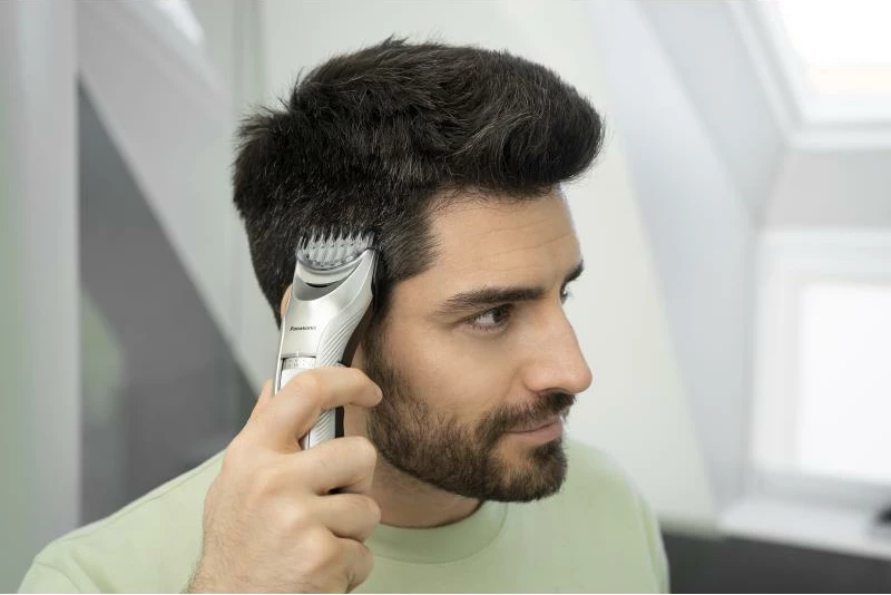 Makinë rroje flokësh, Panasonic, ER-GC71-S503, me krehër rregullues, silver
