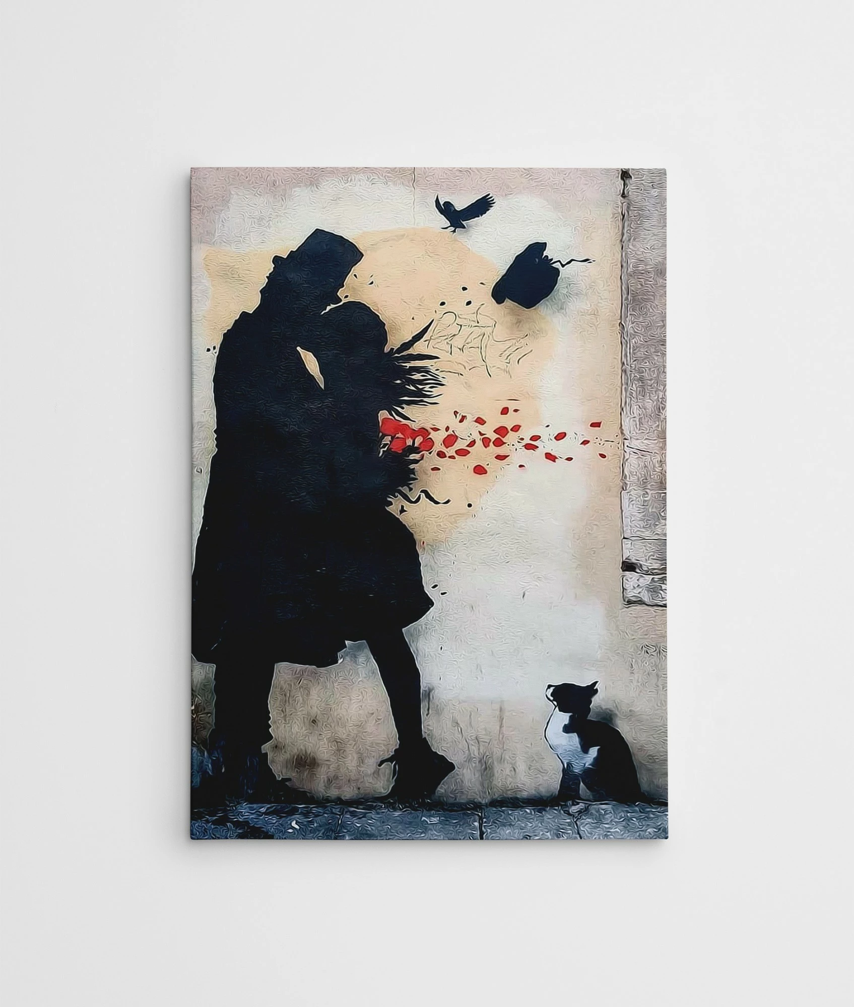 Pikturë dekorative në kanavacë, Street Art nga Kenny Random, shumëngjyrëshe, 50x70cm, me kornizë