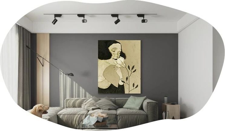 Pasqyrë Lossa, ngjyrë e zezë, Hanah Home