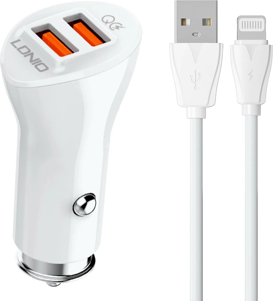 Karikues Për Veturë LDNIO C511Q (Bardhë)