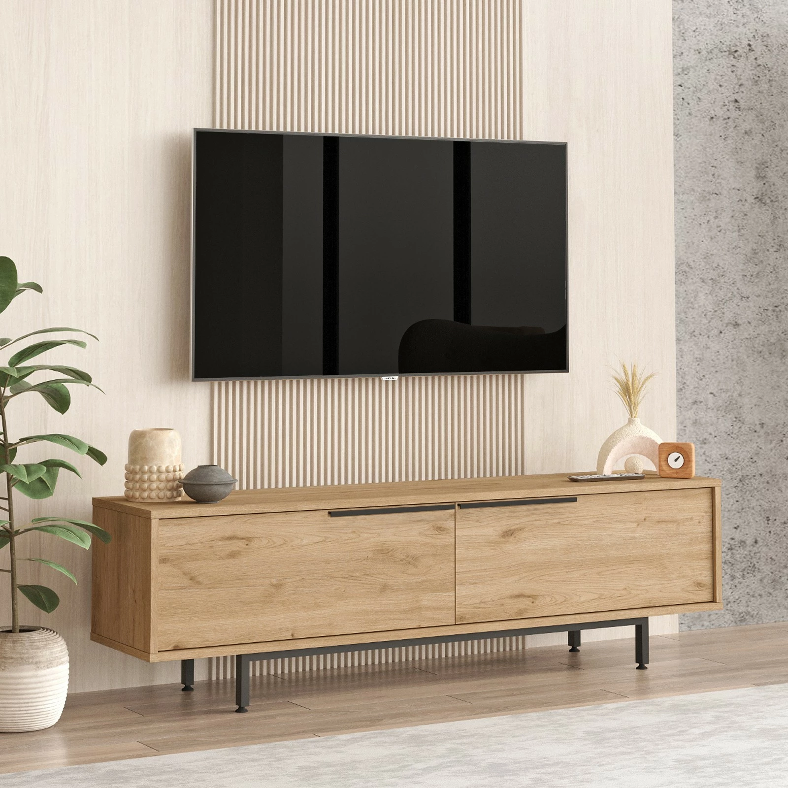 Komodë për TV Hanah Home, On1-S, ngjyrë arre