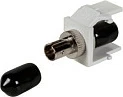 Adapter fiber optik EFB Elektronik ST Multimode Snap-In, bardhë/zi