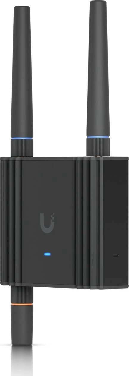 Router Ubiquiti UMR-Ultra 4G LTE, Wi‑Fi 4 2.4GHz, 2x LAN, slot SIM, i zi, me montim mur/DIN
