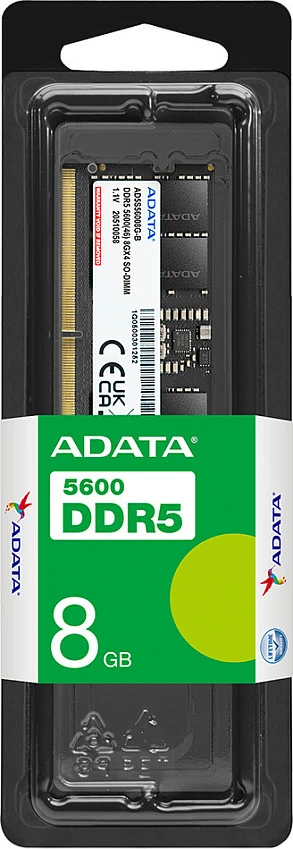 RAM Memorje ADATA DDR5 5600, 8GB (1x8GB), UDIMM 288-pin, e zezë
