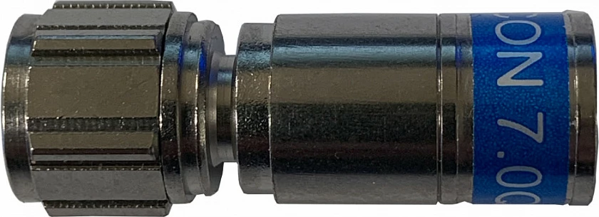 Konektor kompresioni F Televes FUP 2000, universal 7.0/7.5 mm, paketim 50 copë, i zi