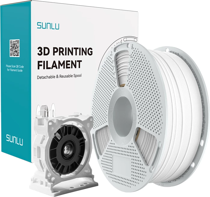 Filament për 3D printer Sunlu PC-ABS 1.75 mm 1 kg, bardhë