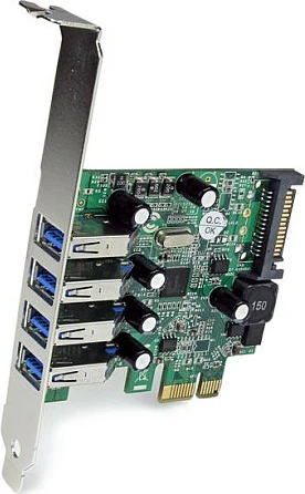 Kartë PCIe StarTech PEXUSB3S4V, 4x USB 3.0/USB 3.2 Gen 1, UASP, SATA Power