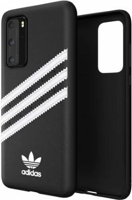 Mbështjellës Adidas OR Moulded PU SS20 për Huawei P40, zi-bardhë