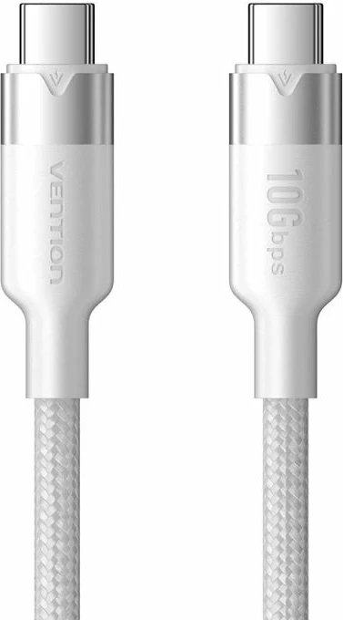Kabllo USB-C në USB-C Vention, e bardhë