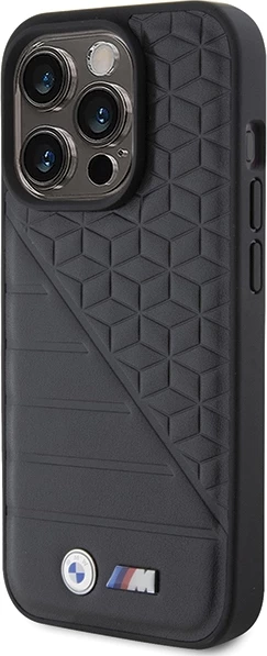Mbështjellës BMW Bi Pattern për iPhone 15 Pro, i zi