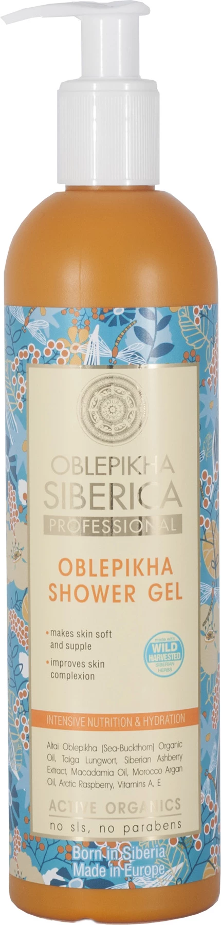 Xhel dushi unisex Natura Siberica Oblepikha Sea Buckthorn, 400ml