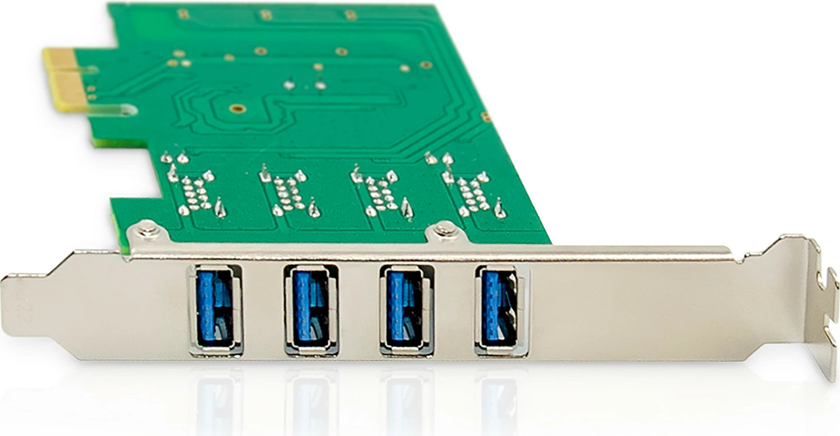 Kartë zgjerimi PCIe Digitus VL805, 4x USB 3.2 Gen 1 Type-A, PCIe 2.0, full-height/low-profile, e gjelbër