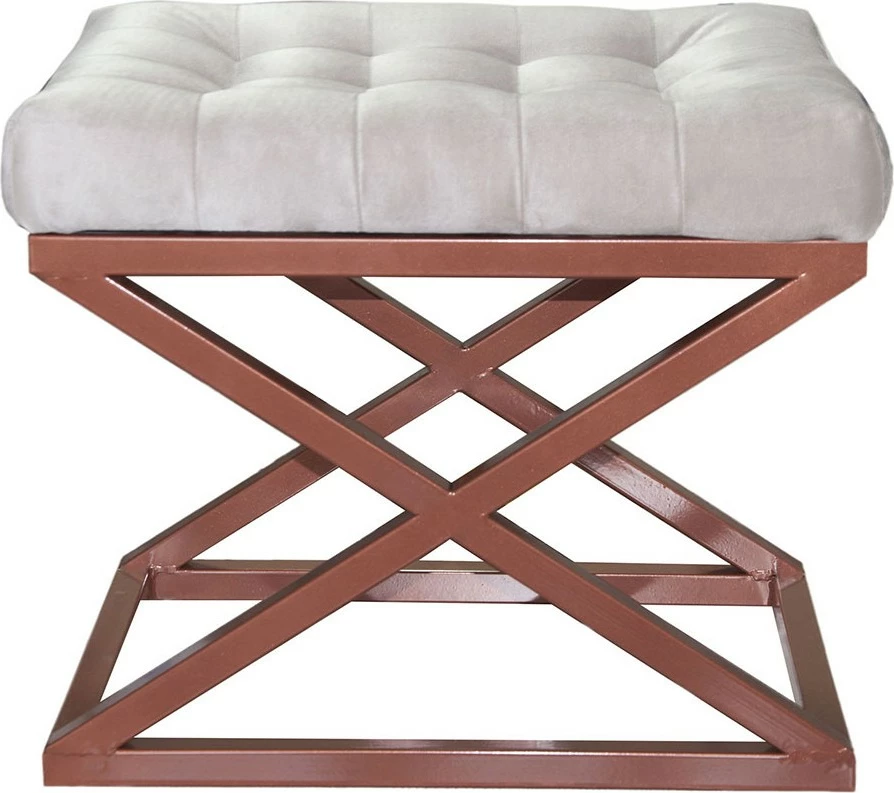 Puf Atelier del Sofa, ngjyrë bakri dhe e bardhë, Capraz