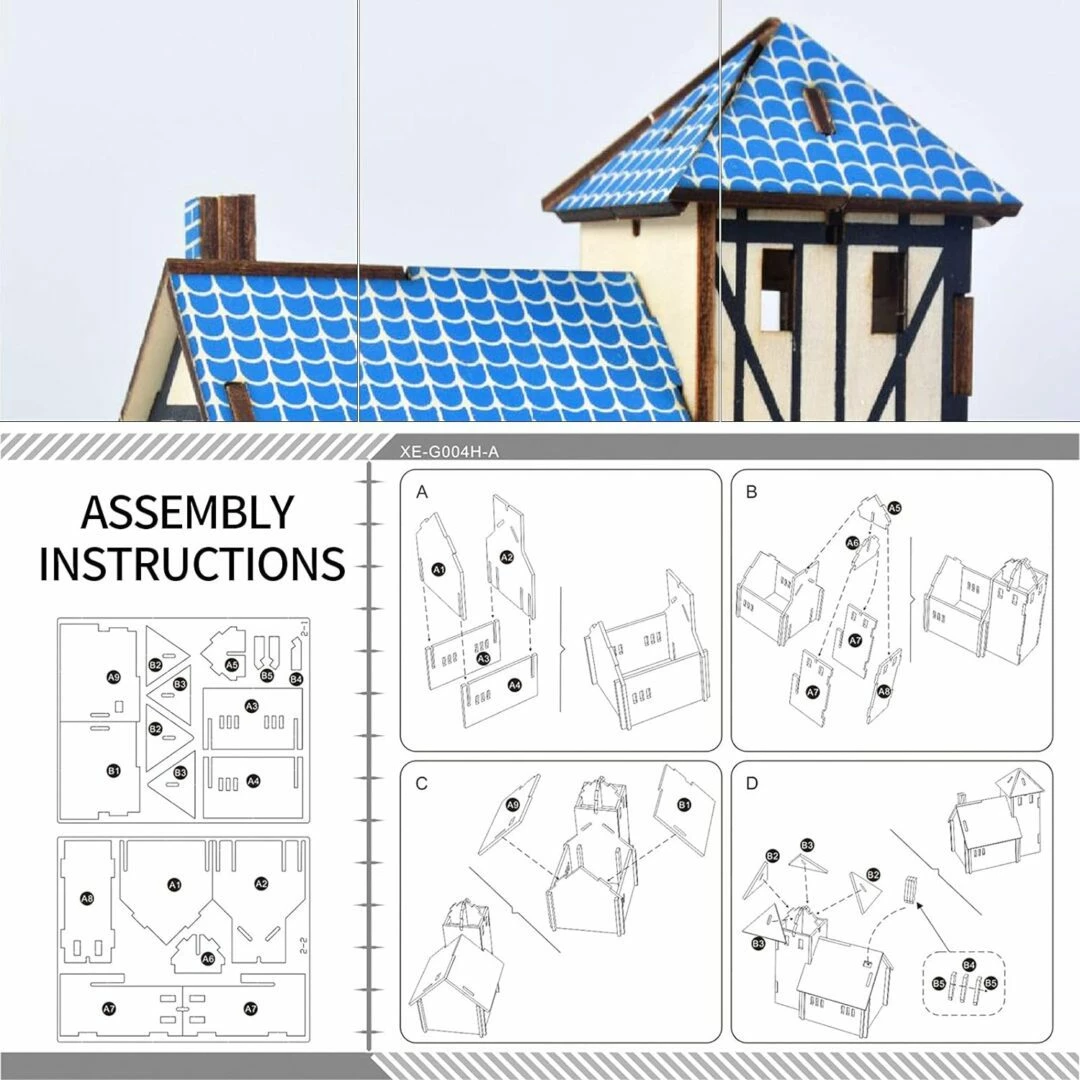 Puzzle druri  Farm House3D, PDFH 18 pjesë