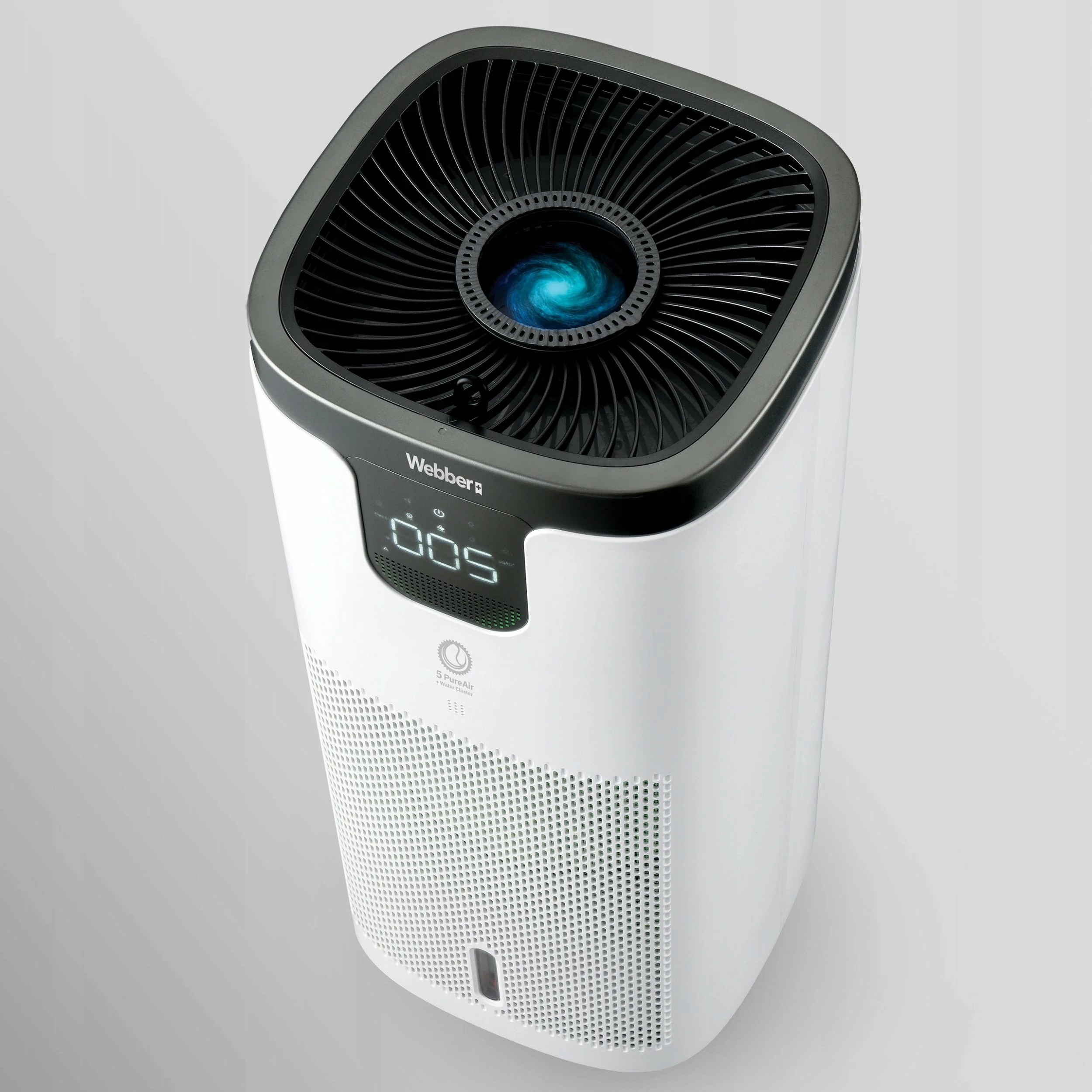 Pastrues ajri Webber APEH11003, HEPA H12, Wi‑Fi, UV‑C, jonizim, me lagështues 8 L, 350 m³/h, deri 120 m², i bardhë