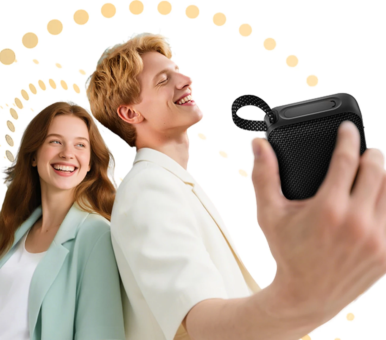 Altoparlant Bluetooth QCY SP2, 5W, Bluetooth 5.3, IP67, RGB, TWS Stereo, microSD, 1000mAh, i zi