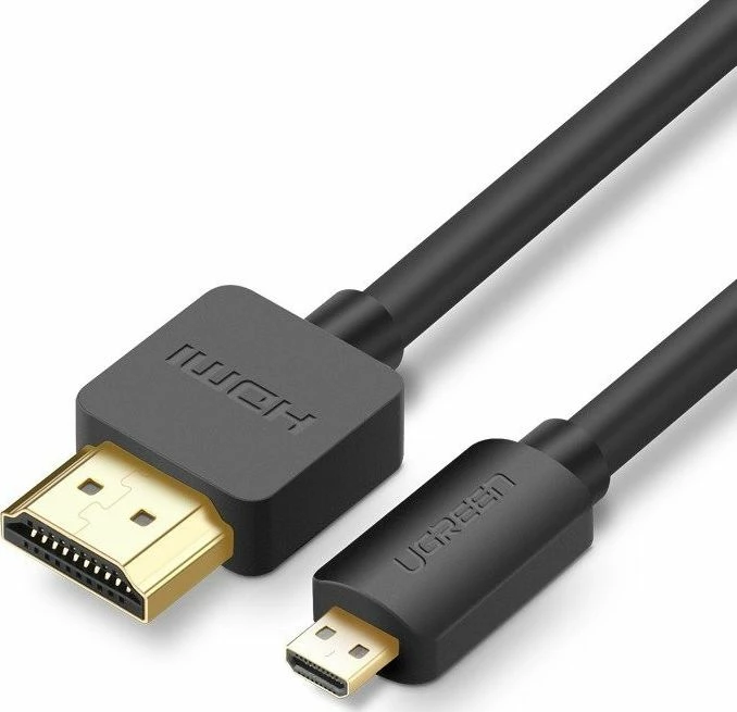 Kabllo Micro HDMI në HDMI Ugreen 30103 2m 4K e zezë