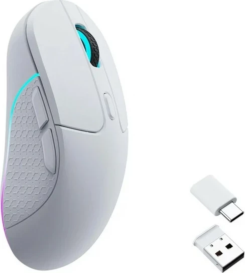 Maus Keychron M3, PixArt 3395, RGB, wireless/wired, i bardhë