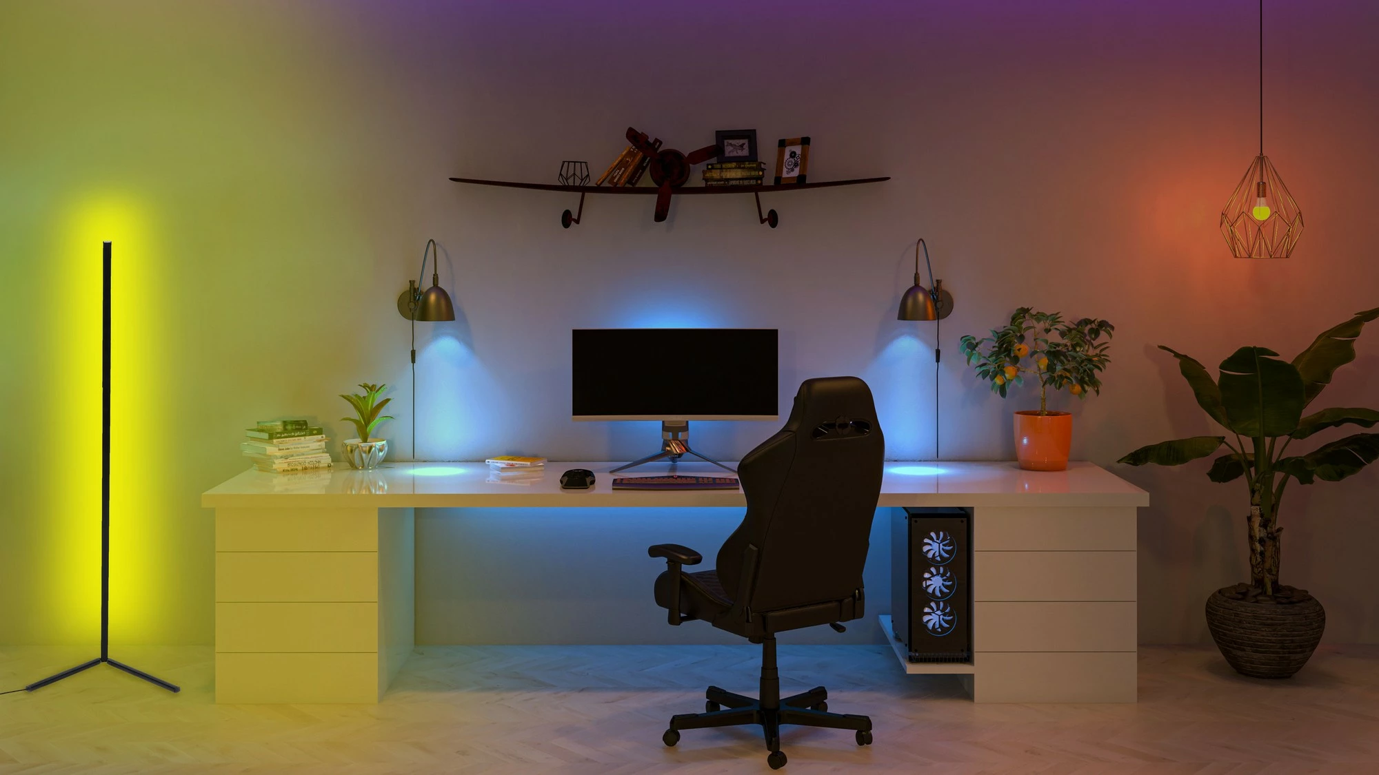 Llambë dyshemeje Opviq, Lumos, e verdhë