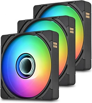 Ventilatorë për kasë Thermaltake CT120 EX Infinity ARGB Sync, 120mm, 3 copë, PWM, të zi