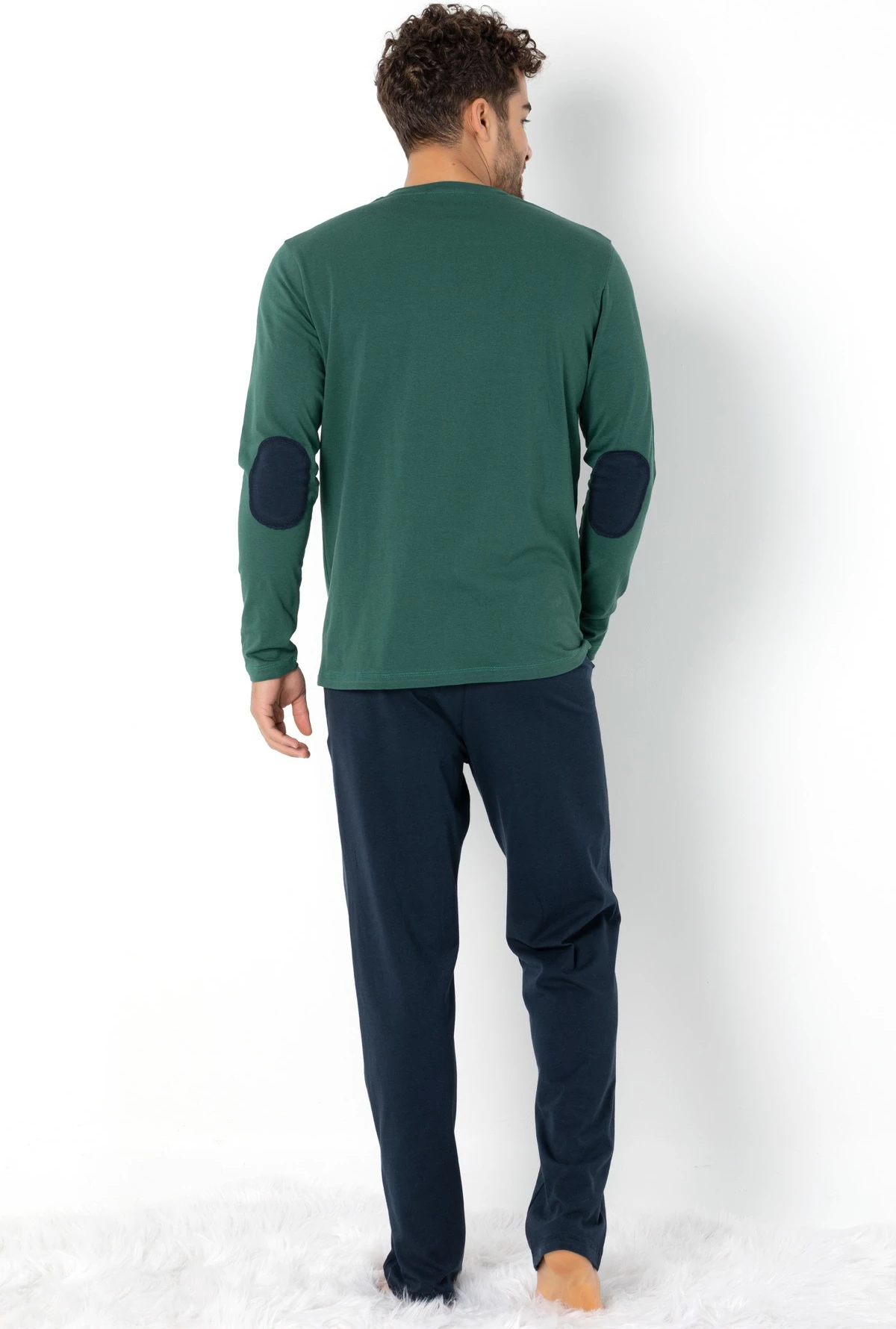 Set pizhamash për burra Jumeon, 002-000699004, ngjyrë e gjelbër