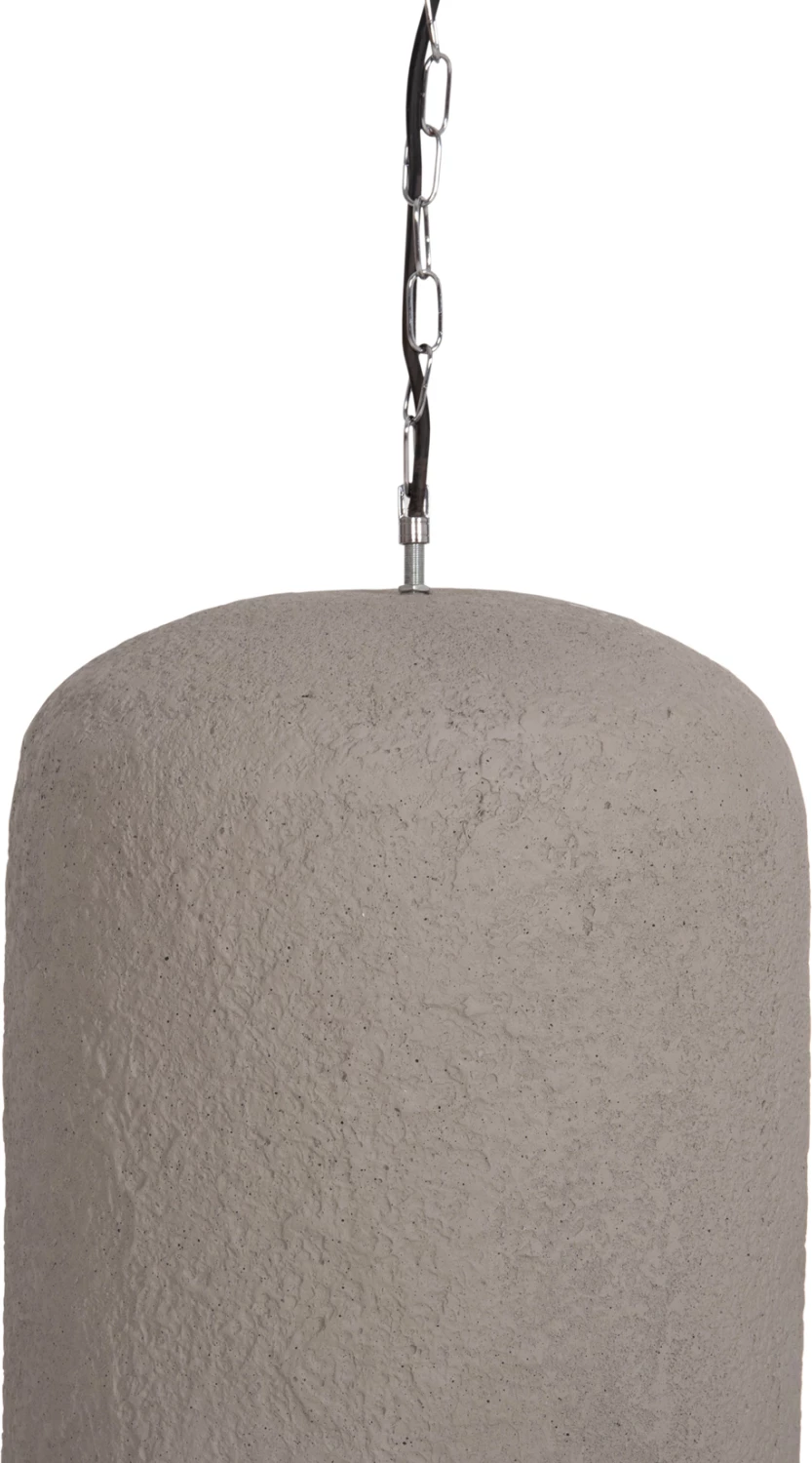 Llambë tavani varëse LOGKY, fibër-cement, ngjyrë gri, 35x35x67cm