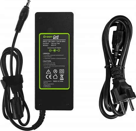 Adapter rryme laptopi Green Cell PRO, 90W 19V 4.74A, për Samsung NP-P50/NP-P60/NP-M70/R510/R530/R540/R580/RV511, i zi