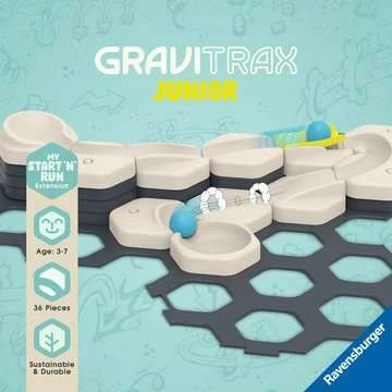Set lodrash GraviTrax Junior Starter-Set S Start & Run Ravensburger, 36 pjesë, për fëmijë 3-7 vjeç