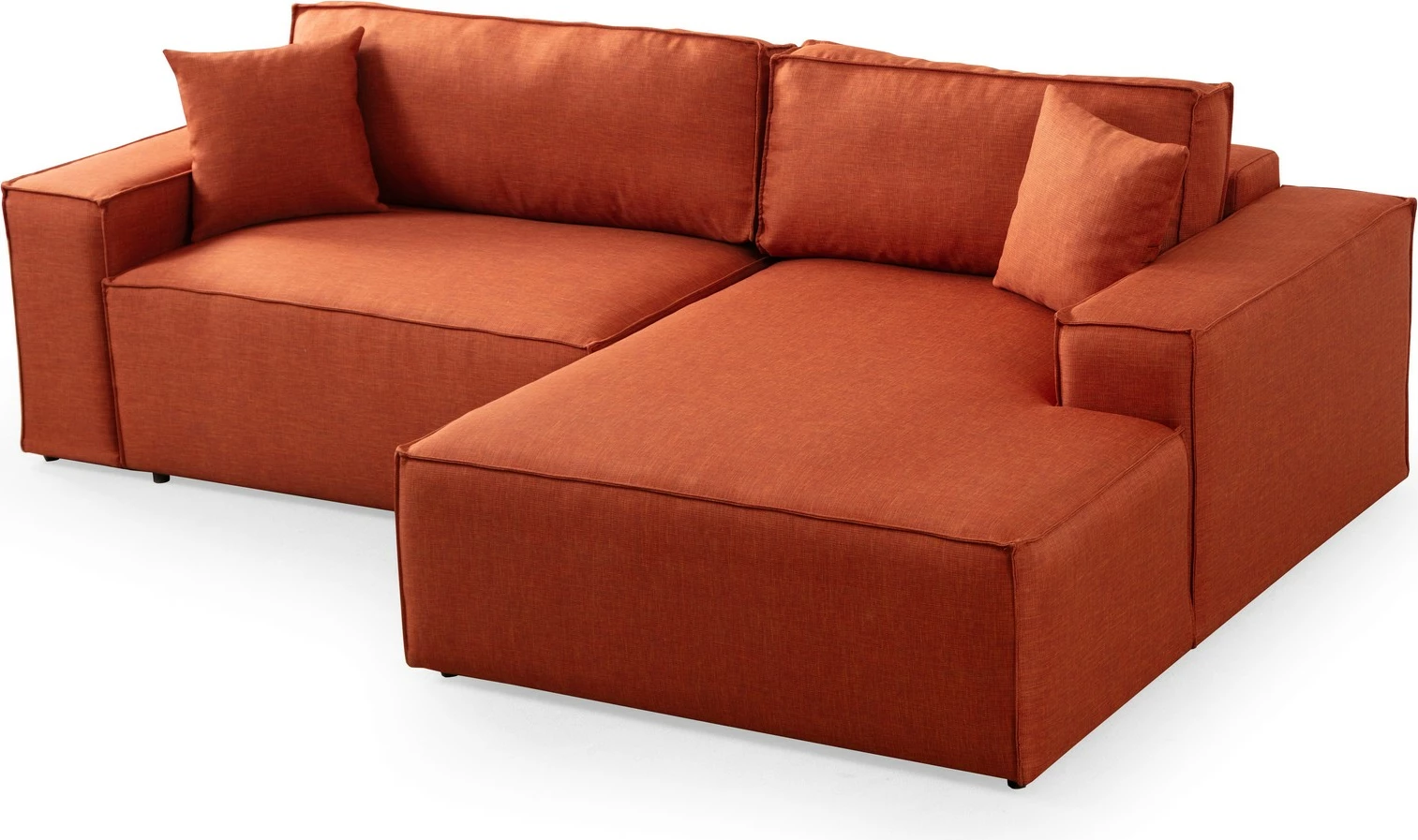 Kënd-sofë krevati Atelier del Sofa, kënd i djathtë, portokalli