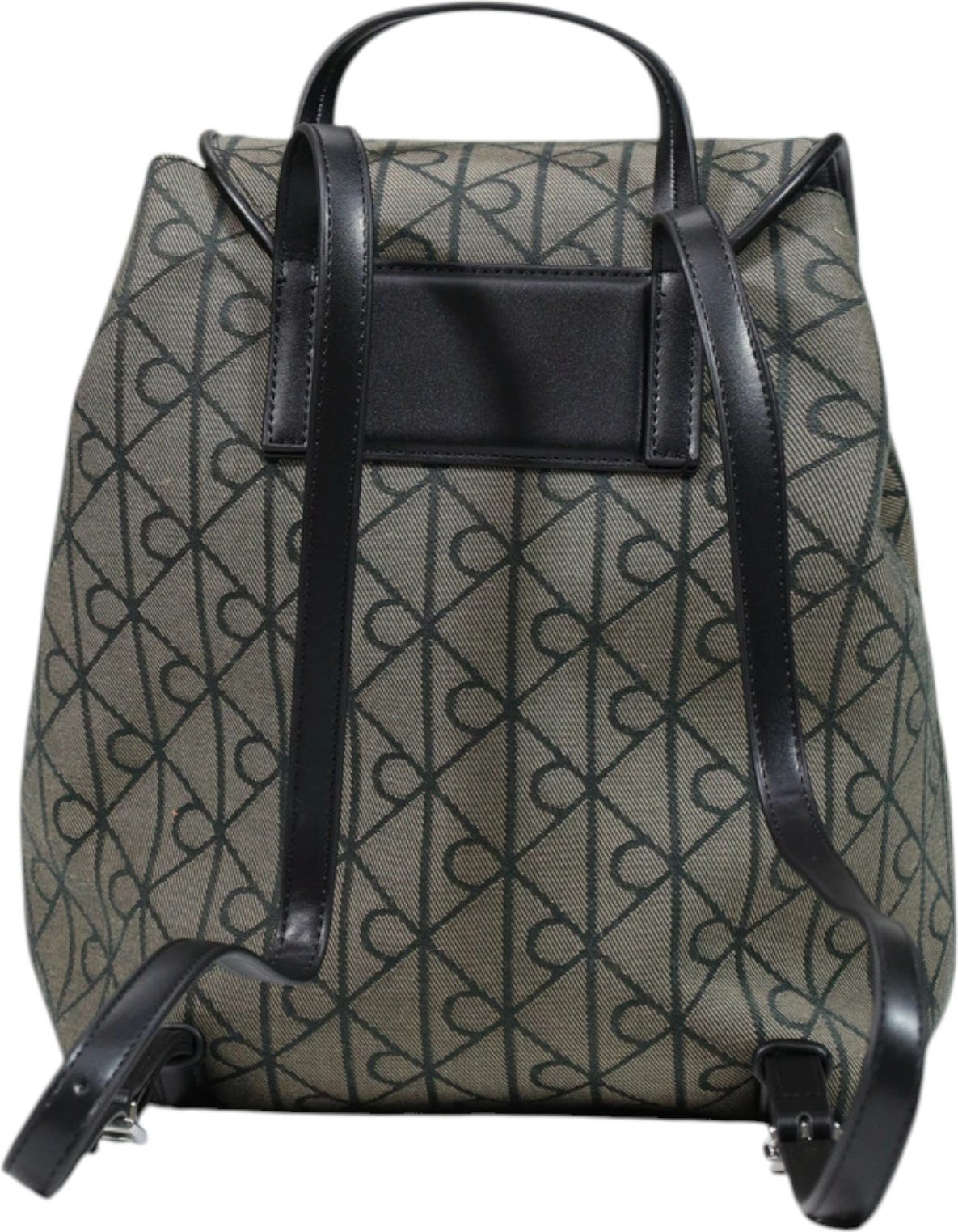 Çantë shpine Calvin Klein LV04F3536G për femra, e zezë-bezhë