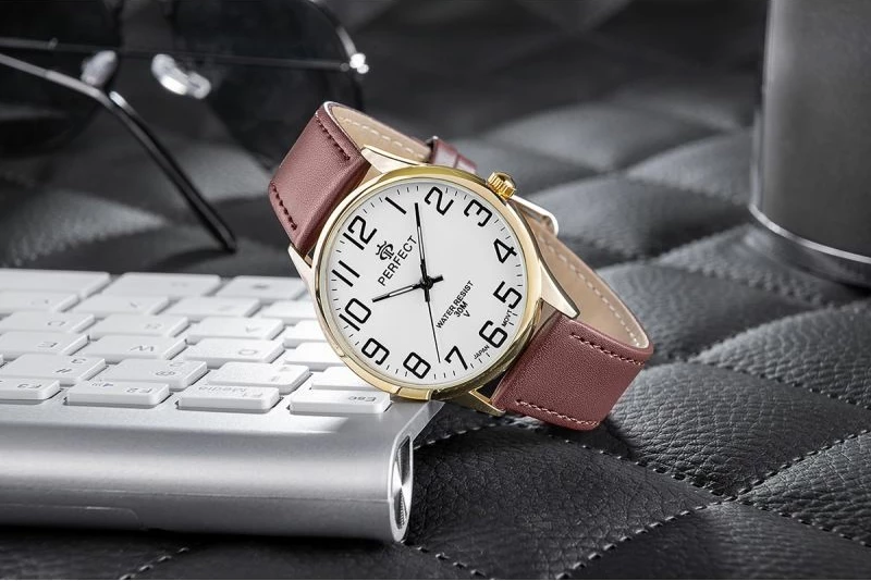 Orë dore për meshkuj PERFECT GXB452-12, e zezë