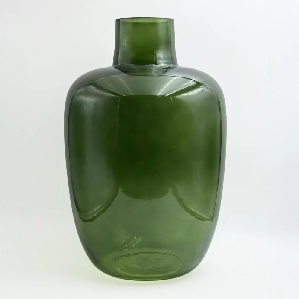 Vazo qelqi VIDRIO, ngjyrë e gjelbër, 25x25x38cm