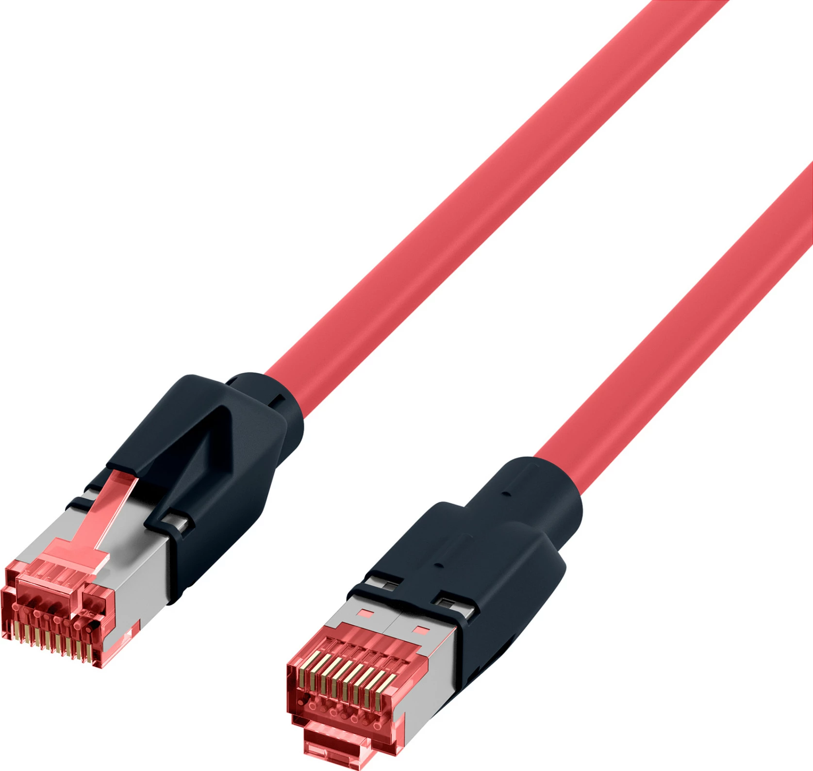 Kabllo rrjeti EFB Elektronik Draka UC900 TM21, RJ45 Cat.6A S/FTP, 0.25m, e kuqe