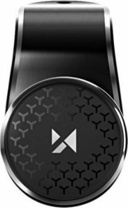 Mbajtës magnetik për celular Wozinsky WMH-03 për grilë ventilimi 360°, deri 7", i zi, me pllakë metalike