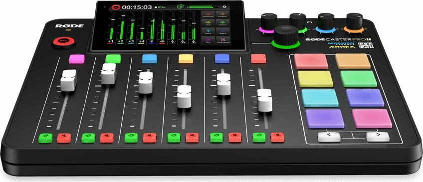 Konsolë produksioni audio Rode RODECaster Pro II, e zezë