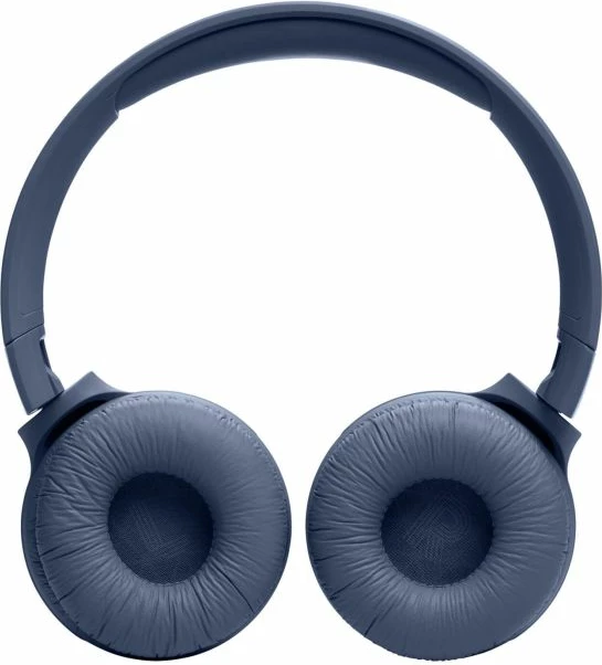 Kufje pa tela Bluetooth JBL Tune 520BT, mbi vesh, BT 5.3, 57 orë bateri, blu