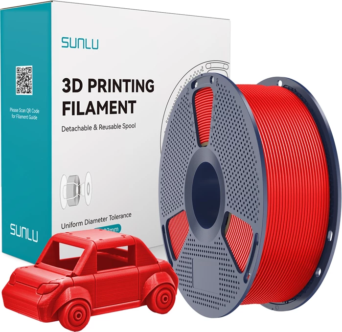 Filament PETG Sunlu PETG R, e kuqe