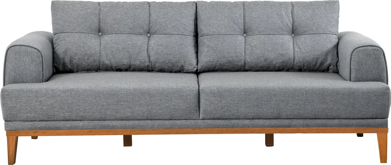 Set divani Atelier del Sofa, Vina, gri, këmbë dru Atlantic Pine