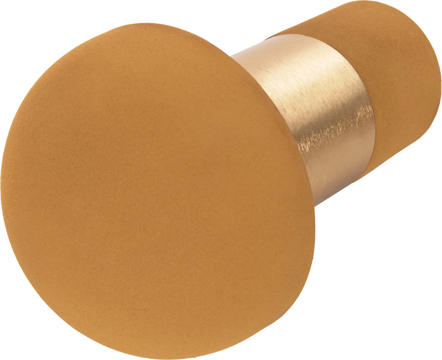 Llambë tavoline pune, metalike, ngjyrë mustard-ari, FH4255.09, Φ18x28H cm