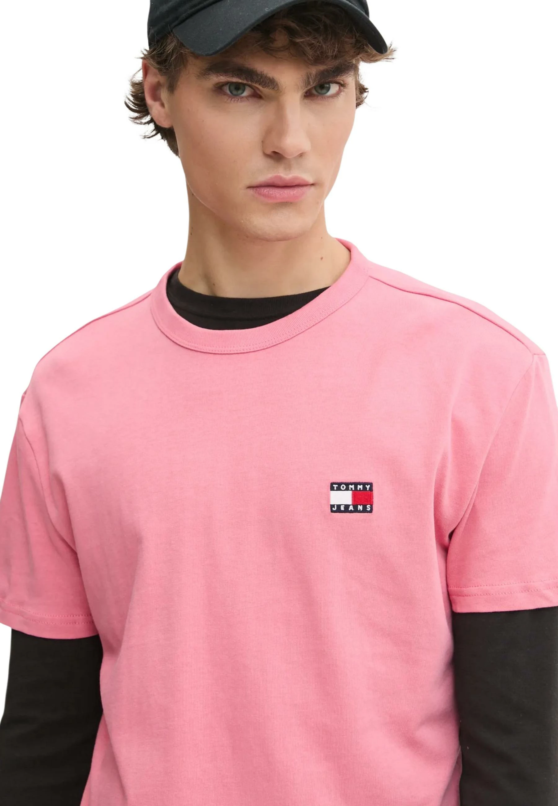 Maicë për meshkuj Tommy Hilfiger Jeans TJM REG BADGE TEE DM0DM20322, rozë [Madhësia: M]