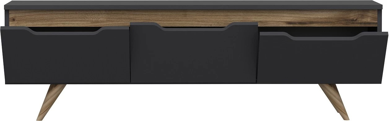 Komodë TV Hanah Home, Prag, anthracite dhe lis