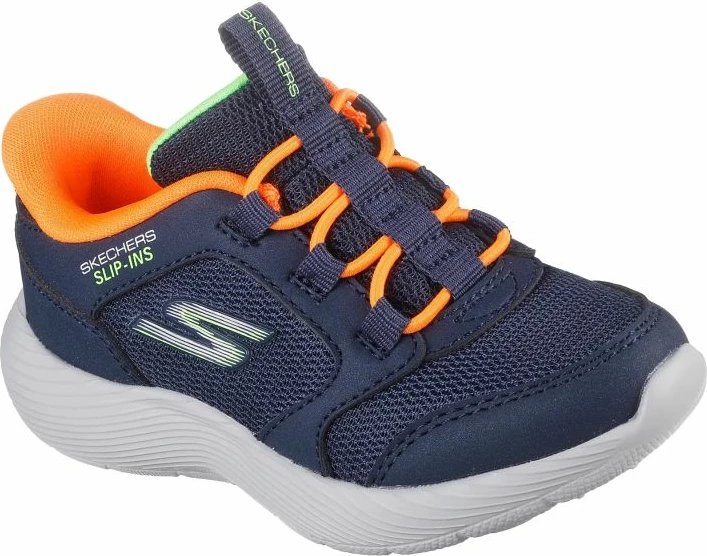 Atlete fëmijë Skechers, kaltër-portokalli