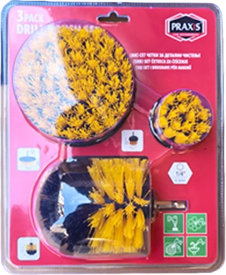 Praxis Brusha per pastrimin Set 3