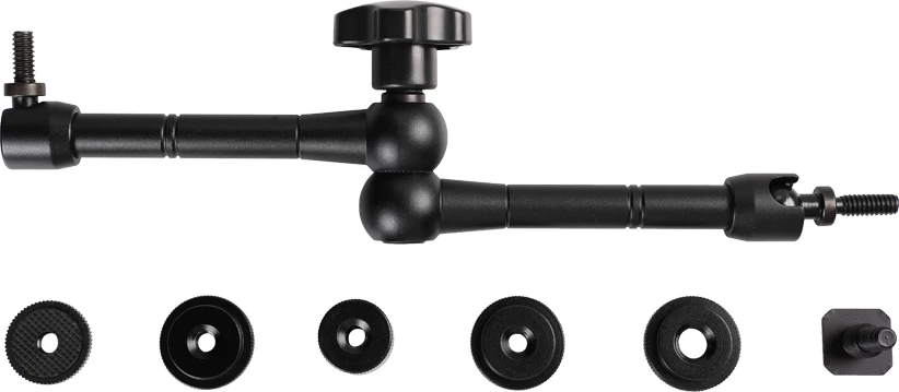 Mbajtës kapëse për kamerë/mikrofon, Hurtel, universal me krah të artikuluar, i rregullueshëm, zi