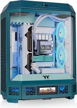 Kasë Thermaltake The Tower 600, Midi Tower, tempered glass, RGB, Transformative Teal