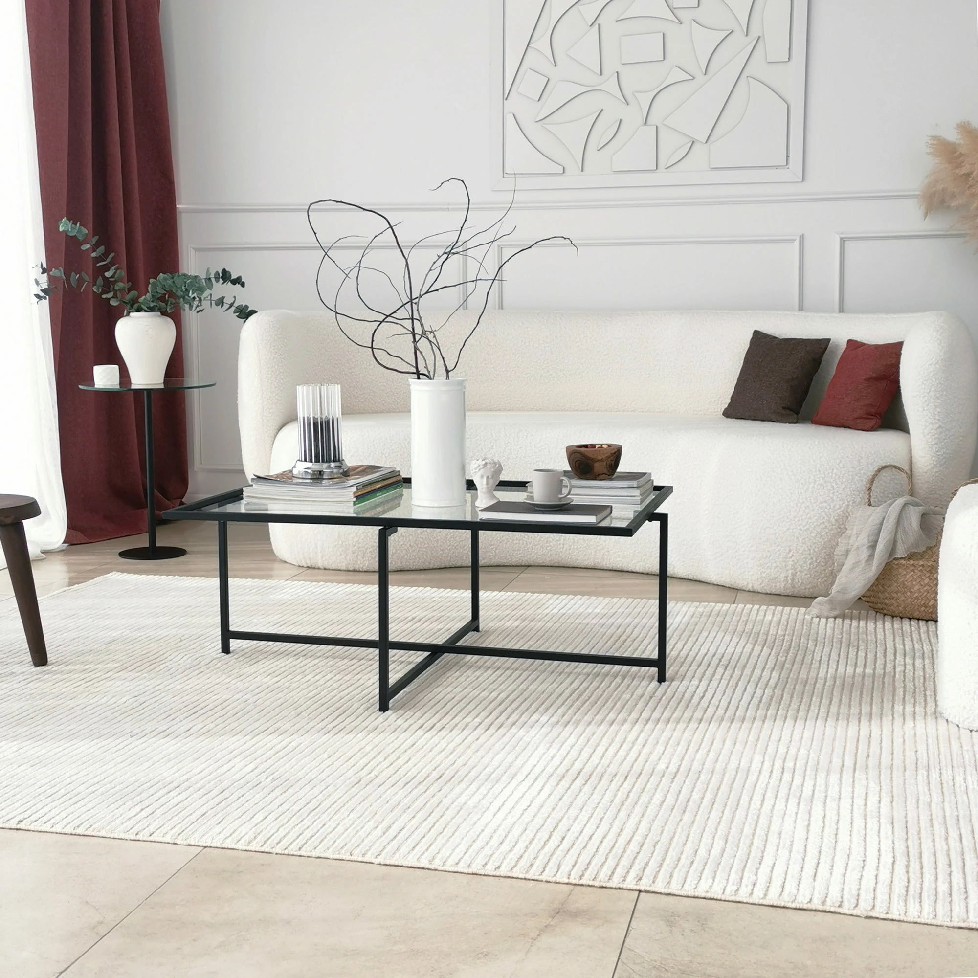 Tavolinë kafeje Hanah Home, Sun S408, ngjyrë e zezë
