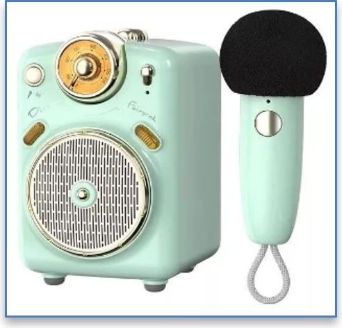 Divoom Mikrofon & Altoparalant me bluetooth me funksion per karaoke