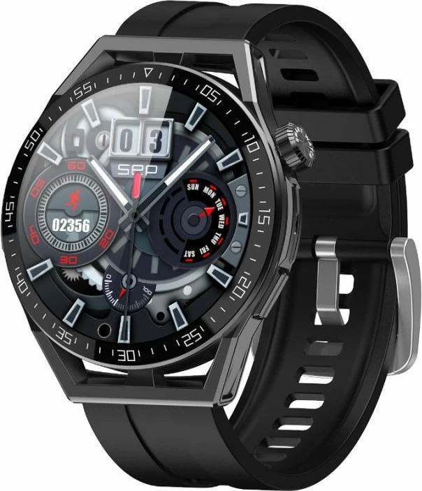 Smartwatch Rubicon unisex, e zezë